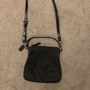 Coach black crossbody bag